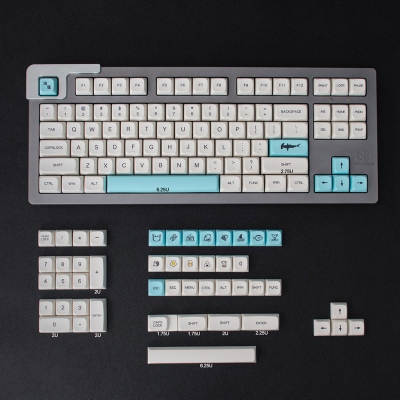 Sea Salt 104+31 XDA profile Keycap Set Cherry MX PBT DYE Sublimation for Mechanical Gaming Keyboard English / Japanese